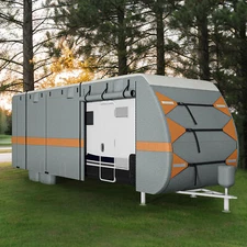 Waterproof Cover Anti UV Tearproof Zipper 20-22FT RV Cover / Camping Trailer