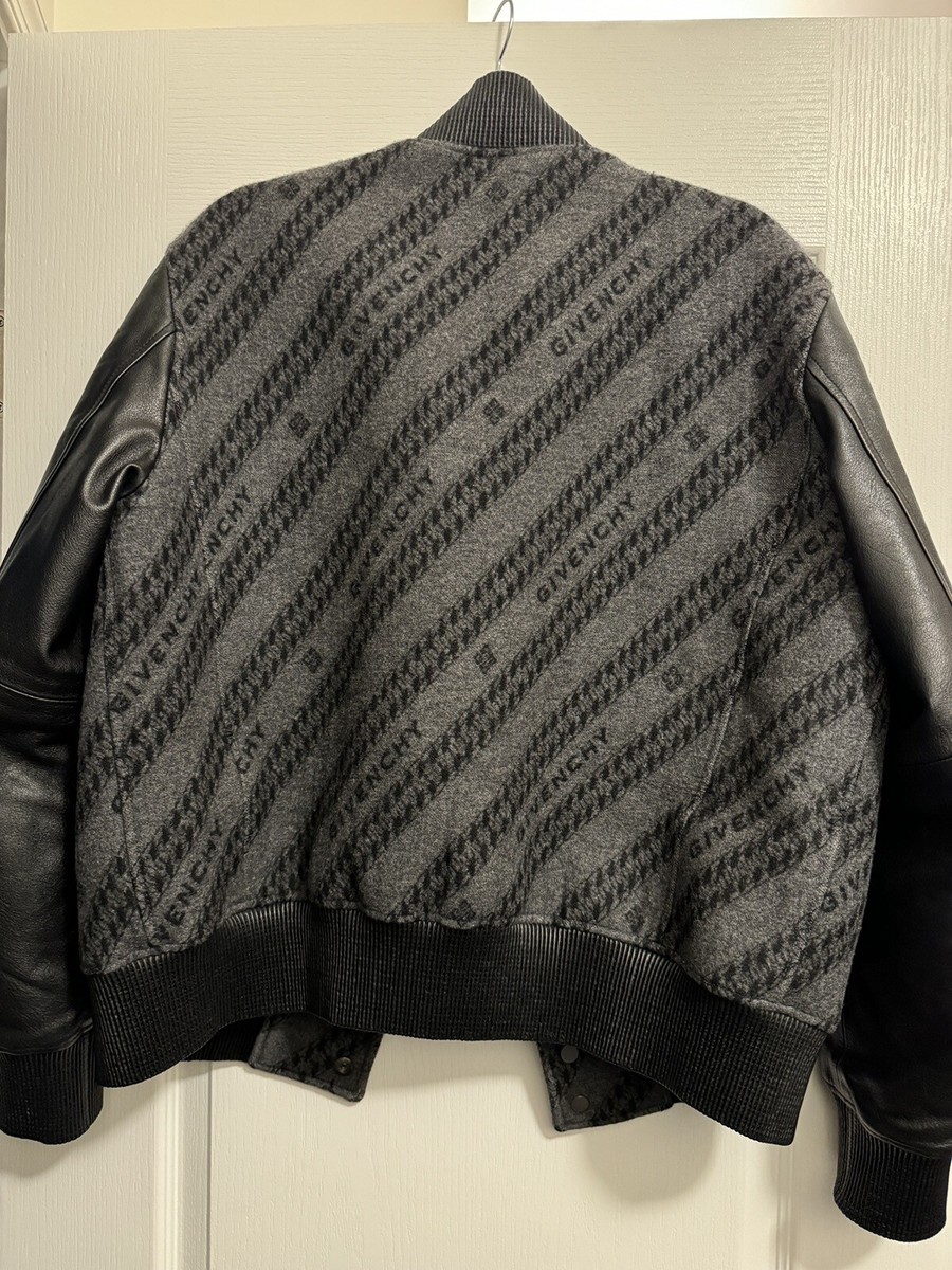 Givenchy Chain Jacquard Wool Varsity Jacket View 6