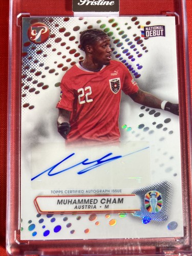 MUHAMMED CHAM 2023 Topps PRISTINE AUTO encased NATIONAL DEBUT Austria AUTOGRAPH - Picture 2 of 24