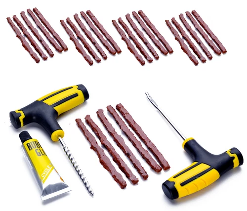 68pc Tire Repair Kit DIY Flat Tire Fix Car Truck Motorcycle Plug Patch Home Shop - Picture 5 of 17