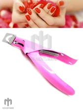 Acrylic False Nail Tip Cutter Clipper Nail Pink with Spring Manicure Tip Cutter