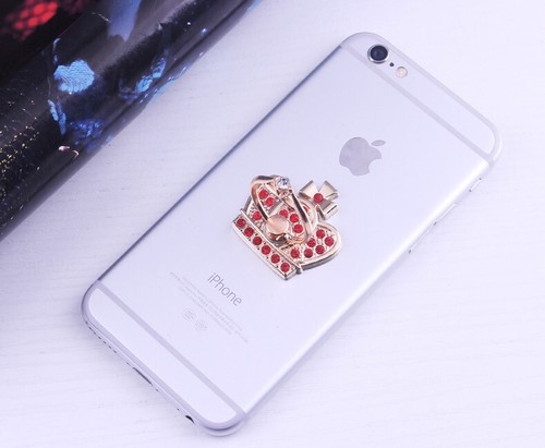 LiliDreamStore 360 Rotating Cell Phone Crystal Crown Ring Stand Holder- Princess - Picture 6 of 16