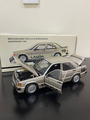 AUTOart 1/18 Mercedes Benz 190E 1984 LAUDA #18 Nurburgring DIECAST
