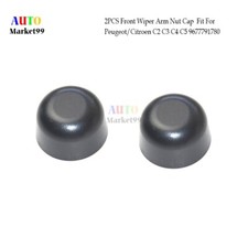 2PCS Front Wiper Arm Nut Cover Cap  Fits Peugeot/Citroen C2 C3 C4 C5 9677791780