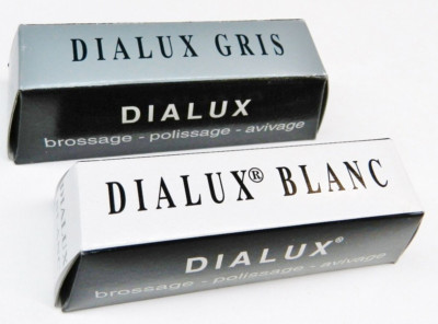 Dialux White & Gray Polishing Compound Jewelers Rouge Silver Polish Metal Finish