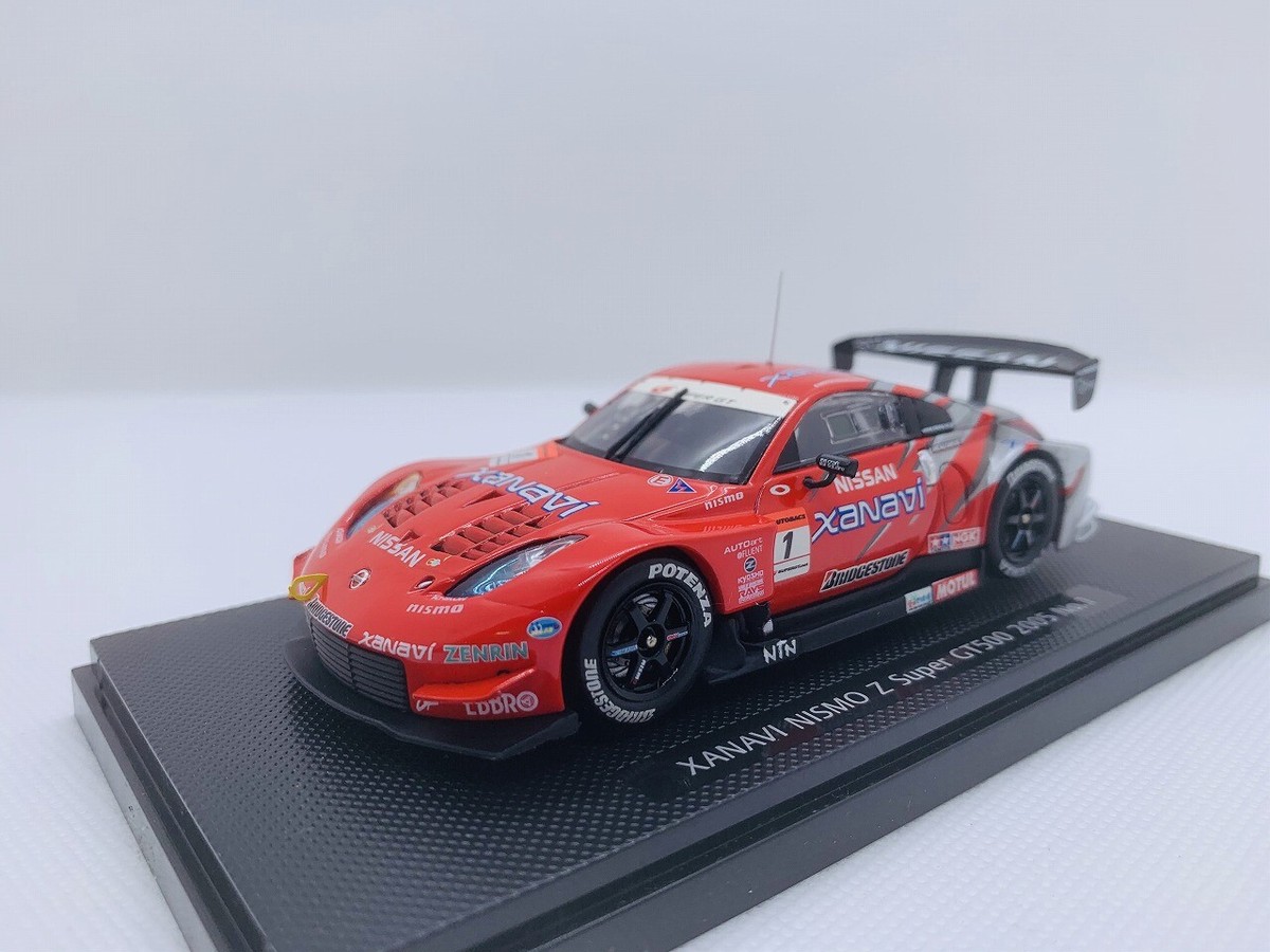 EBBRO NISSAN SUPER GT XANAVI NISMO Z 2005 silver red rare | eBay