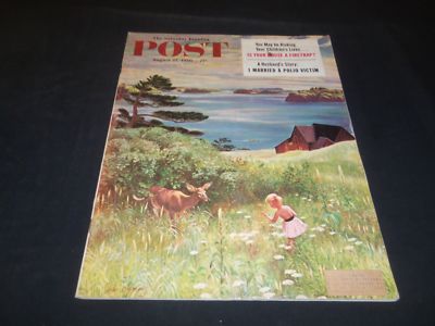 1956 AUGUST 25 THE SATURDAY EVENING POST MAGAZINE - ILLUSTRATED COVER - SP 5637
