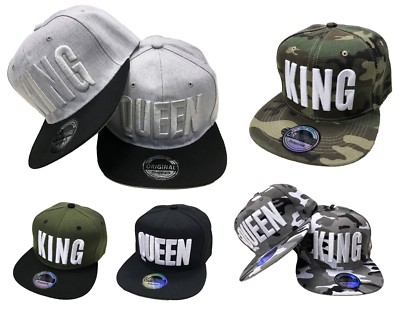 KING & QUEEN SNAPBACK SET KAPPE CAPPY MÜTZE TRUCKER BASECAP USA SPORT NEU