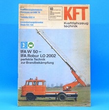 DDR KfT Kraftfahrzeugtechnik 10 1978 Feuerwehr W 50 Robur Tschaika GAS Trial 52