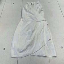 ASOS Washed White Halterneck Tie Waist Mini Dress Women’s Size 6