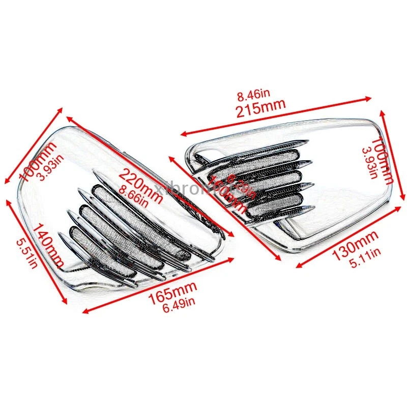 Carenado de cubierta de batería lateral cromado para Yamaha XV700 750 1000 1100 Virago 1984-up Foto 3 de 4