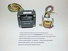 FENDER TWEED CHAMP/PRINCETON TRANSFORMER SET, HEYBOER USA, POWER/OUTPUT 4/8 OHM