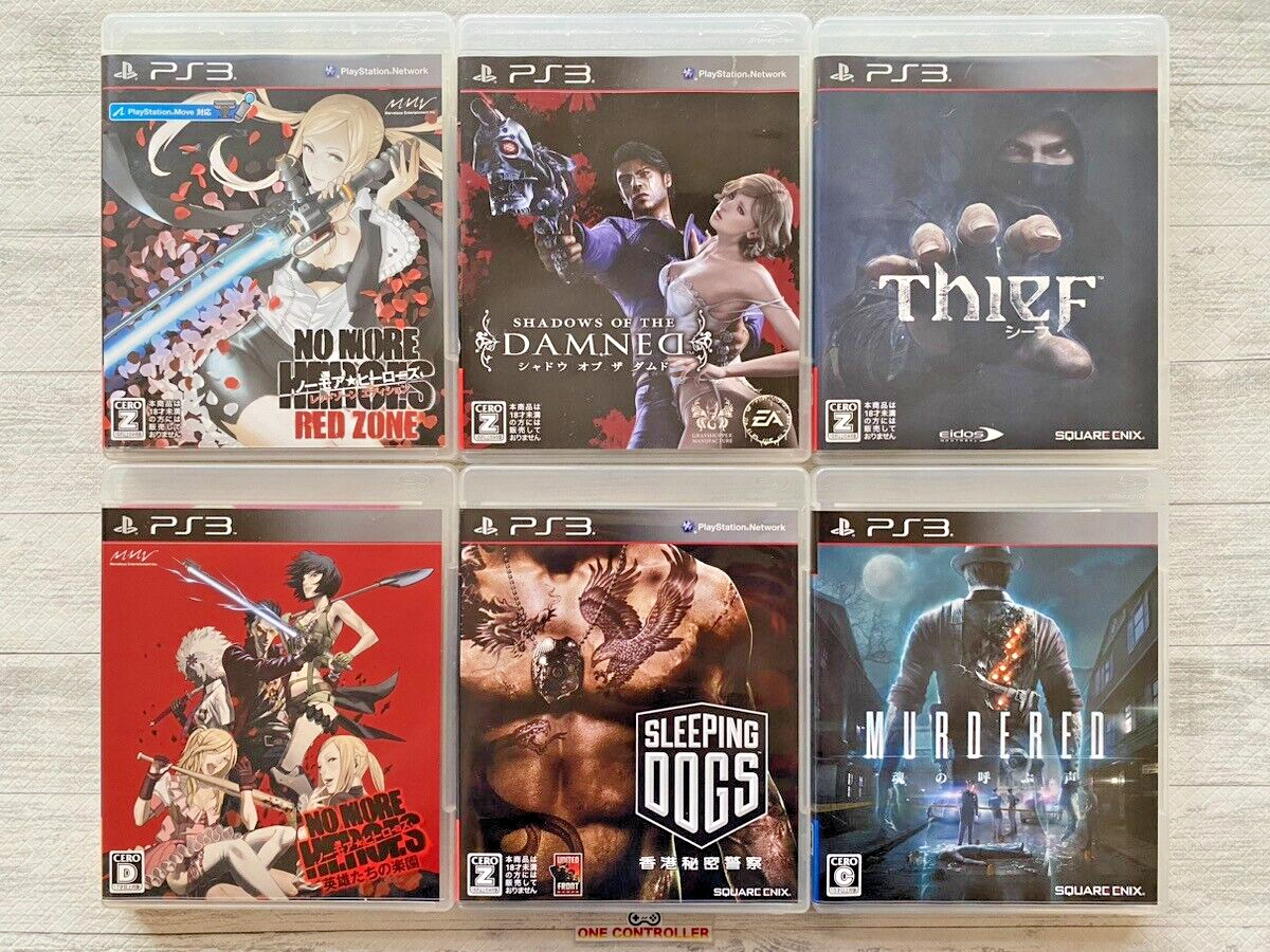 プレステ3 SONY PS3 6-piece set! No More Heroes, Shadows Of The Damned, Thief