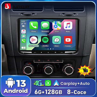 6+128GB Carplay Autoradio Für Golf 5 6 Tiguan Crafter Passat GPS Navi +Kam FM RD