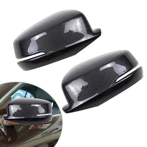 Carbon Fiber Style Door Side Mirror Cover Cap Fit for Honda Accord 2013-2017