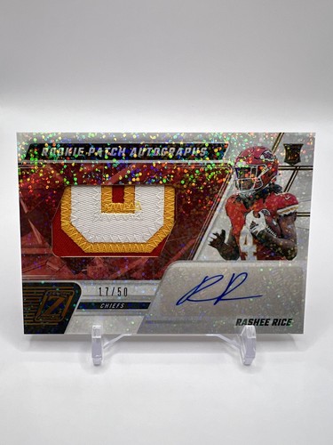 2023 Panini Zenith Rashee Rice Rookie Patch Auto Sparkle No.229 17/50