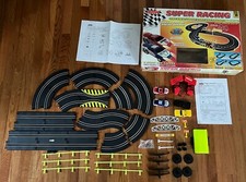 Vtg Artin Figure 8 Dual Rally Road Slot Car Racing Set Super Racing 2 Cars Truck