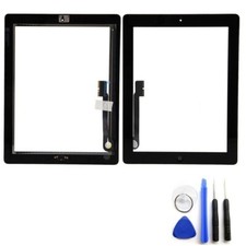 New SPEC Black Glass Touch Screen Digitizer Home Button Assembly For iPad 3 4