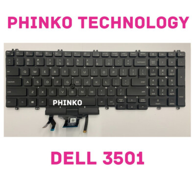 Keyboard for DELL Precision 3500 3501 3540 15-3541 Latitude 5500 5501 ...