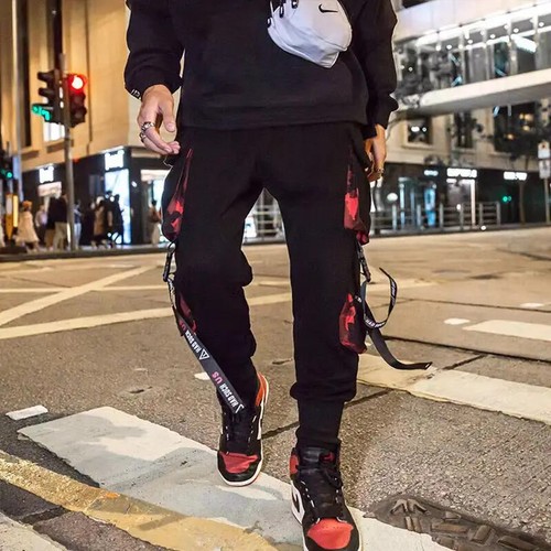 Men's Casual Hip Hop Harem Pants Trousers Cargo Joggers Streetwear Fashion Gift - Picture 12 of 30