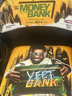 WWE 2024 Money In The Bank Signed Chair By Winner Drew Mcintyre