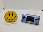 Game Boy Micro Blue Handheld System Gba Advance Tested Battery works Clean