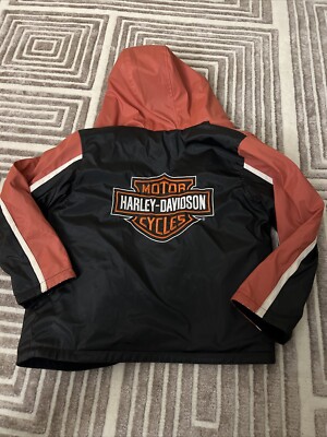 Harley Davidson Motorcycles 8/10 Reversible Full Zipper Jacket