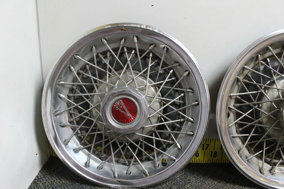 OEM GM Set 4 14" Wire Hub Caps 10014237 1980-81 Pontiac Grand Prix/LeMans (1562) - Image 2 of 4
