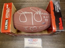 JIMMY JOHNSON 49ers I Love SF 1/1 Inscription Signed Football Auto Tristar COA