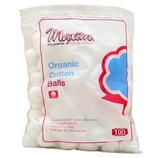 Maxim Hygiene Organic Cotton Balls 100 count