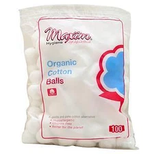 Maxim Hygiene Organic Cotton Balls  100 count