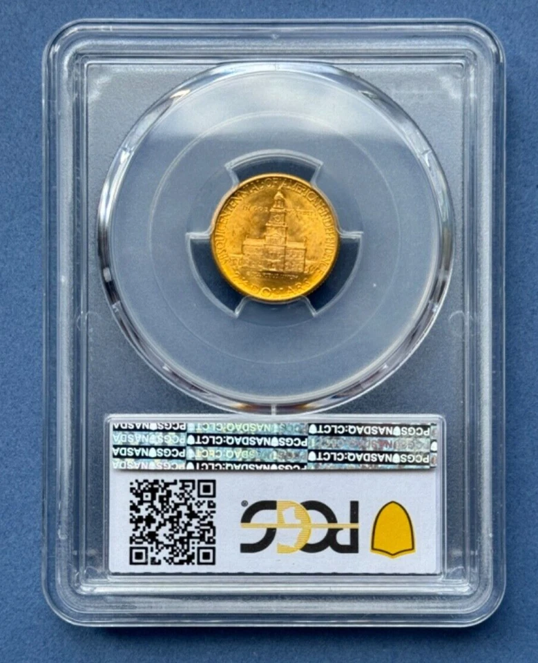 1926 2.50 gold sesquicentennial PCGS MS64 Shield - Image 2 of 4
