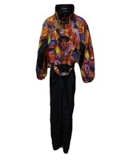 Colmar tuta neve ski snowsuit jacket 80 90s donna woman sci tg 48 multicolor