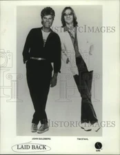 1984 Press Photo John Guldberg, Tim Stahl in Laid Back group - nop41195