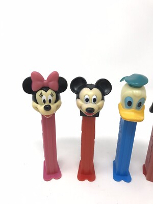 Disney PEZ Dispensers - Mickey Minnie Mouse Donald Duck, Pluto