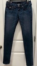 TRUE RELIGION WOMEN'S SUPER T JEANS SIZE 26 MADE IN USA - STYLE WG328EM VINTAGE