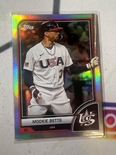 2023 Topps World Baseball Classic MOOKIE BETTS Silver Rainbow Foil Base WBC