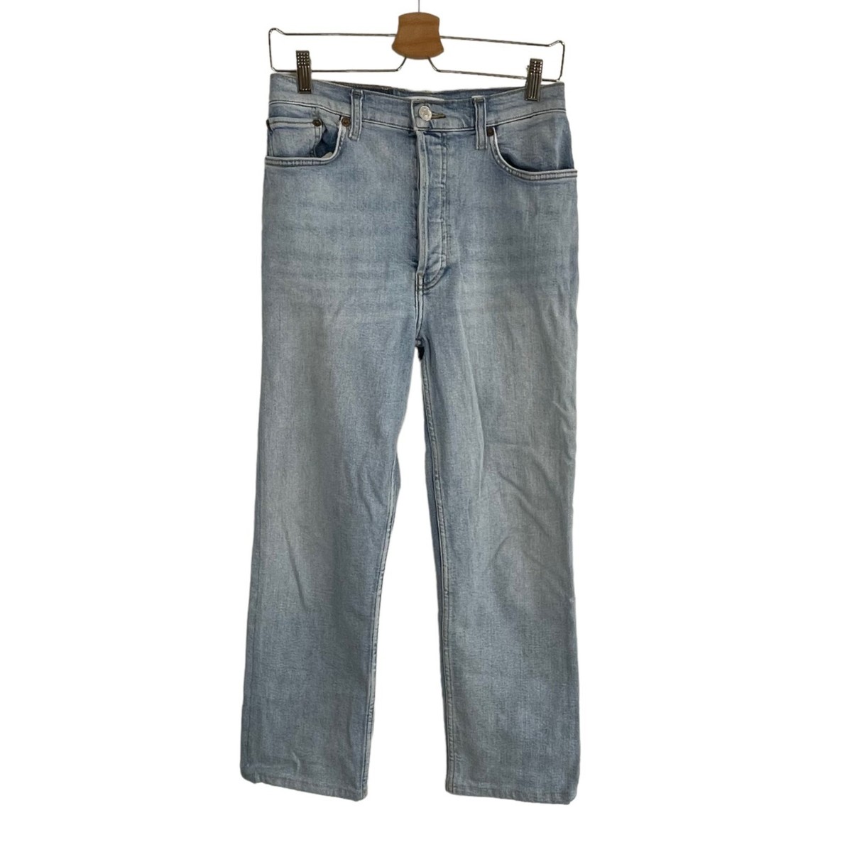 希少サイズ RE/DONE 70s Stove Pipe Denim Pants RE/DONE Jeans | Comfort Stretch High Rise Stove Pipe in Mid 70s