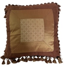 Ashley Furniture Home Store THROW PILLOW Chocolate Brown Damask Old World Decor