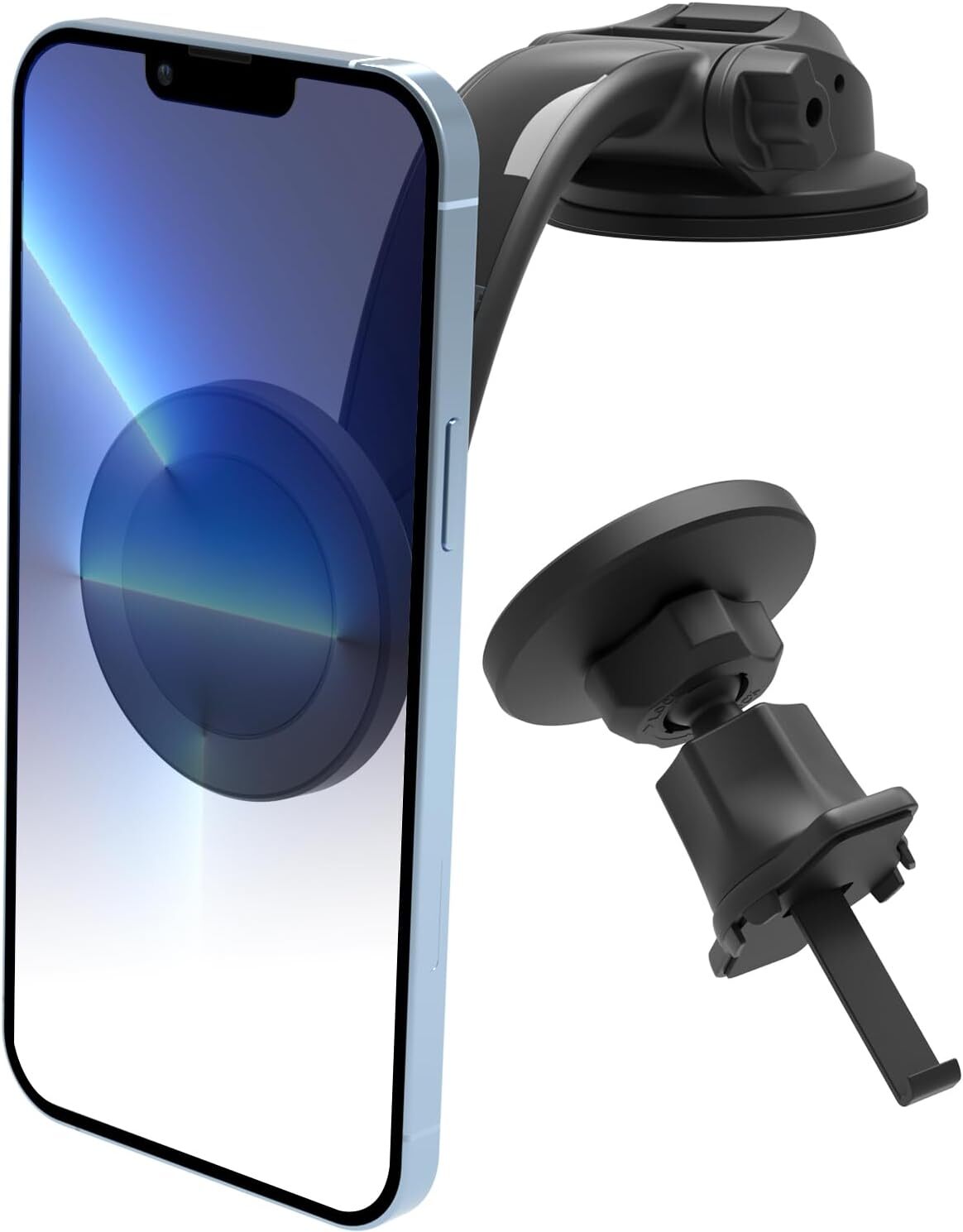 3 in 1 Car Magnetic Phone Holder iPhone Mount for Dashboard Windshield Vent