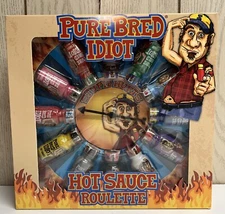 Pure Bred Idiot  Hot Sauce Roulette Game  12 - 0.75 Ounce Bottles Gift Set NIB