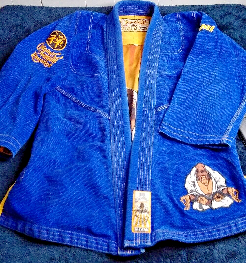 Kimono Tatami Fight Wear Original Primate – Femme Taille F3 – Bleu – État Très Correct