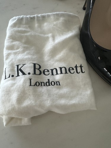 LK Bennett Black Patent Platform Pumps/shoes Size 41 Pre Owned - Picture 3 of 20