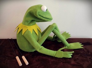 professional kermit the frog puppet