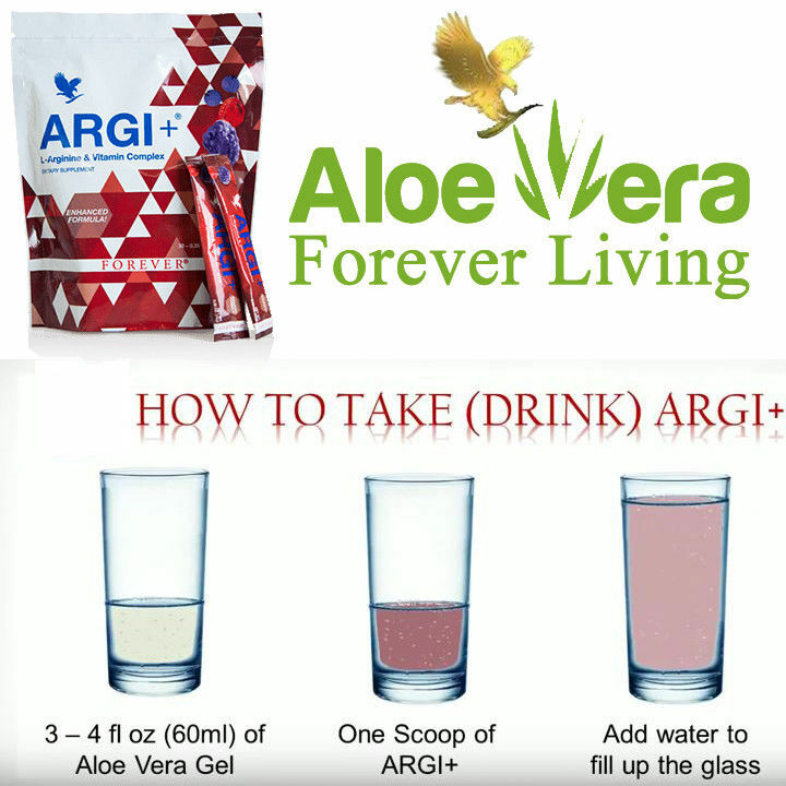 BULK of 3 Forever Living ARGI+ with L-Arginine & Vitamins complex