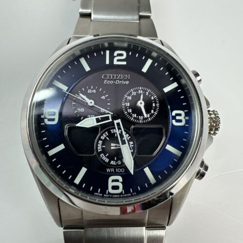 Citizen C652-S082072 Chandler Eco-Drive Stainless Blue Dial WatchGN-4W-S - Picture 2 of 7
