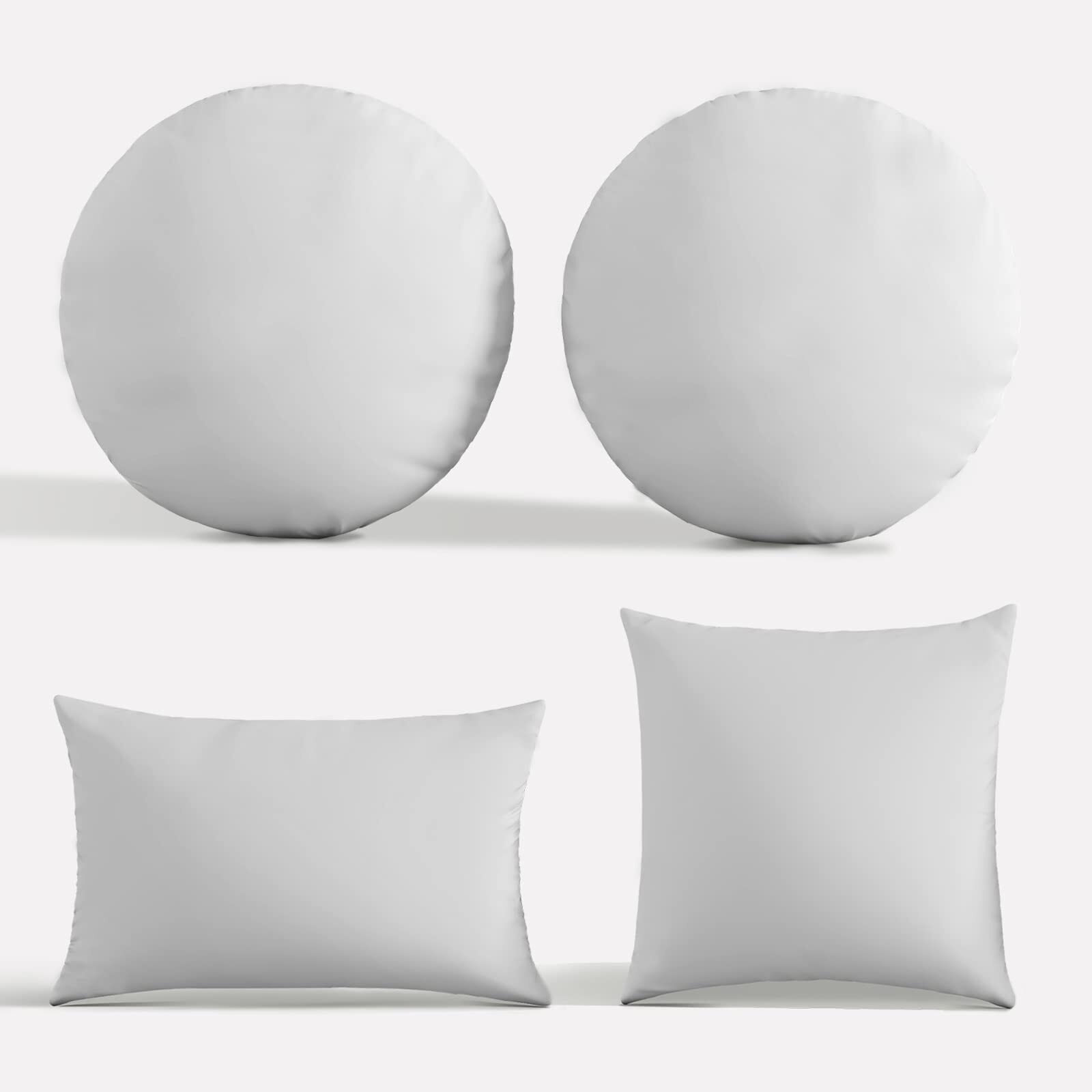 Throw Pillows - Pillow Insert Set of 4 - Throw Pillows for Couch & Bed - Soft...