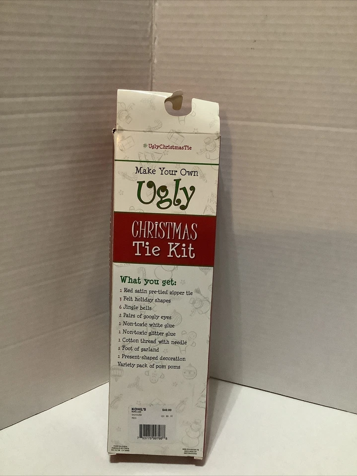 COLECCIÓN DE VACACIONES NOEL HAZ TU PROPIO KIT DE CORBATA DE NAVIDAD FEA - Edición Especial Foto 2 de 2