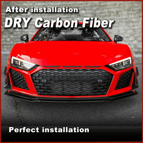 Se adapta a Audi R8 GT V10 2022-24 Dry Carbon labio delantero alerón delantero - Imagen 2 de 13