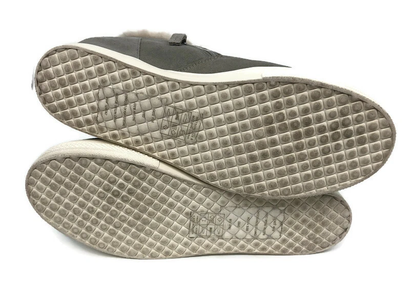 Dolce Vita Watson Wedge High-Top Sneaker Faux Fur Suede Women's Size 8 Gray - Image 4 of 4
